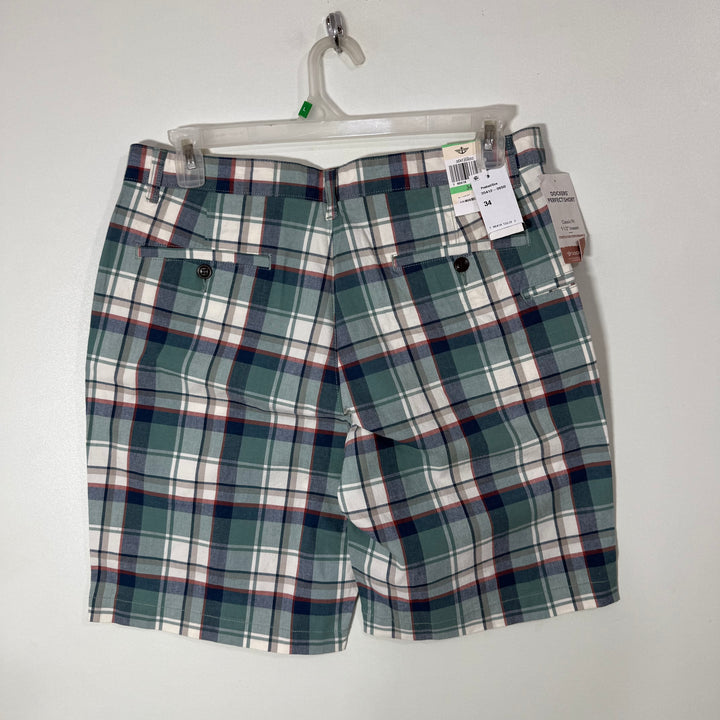 DOCKERS COTTON CHINO CHECKERED SHORT BRAND NEW