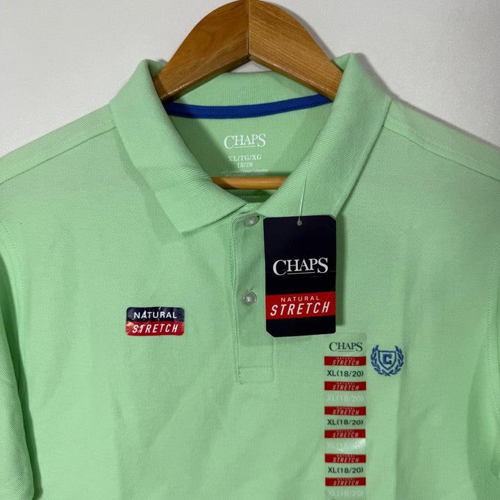 CHAPS COTTON POLO TSHIRT BRAND NEW WITH STRETCH