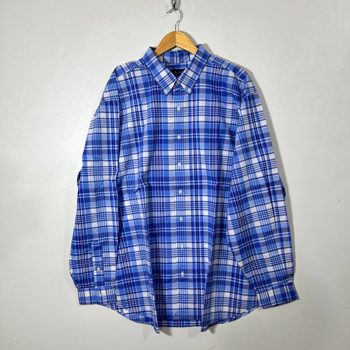 RALPH LAUREN POLO CASUAL COTTON SHIRT WITH STRETCH