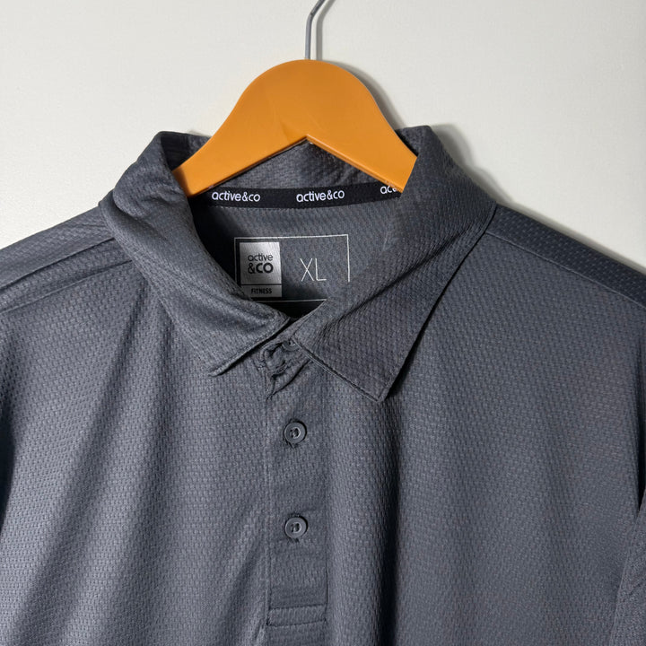 ACTIVE & CO PRINTED SPORT POLO TSHIRT