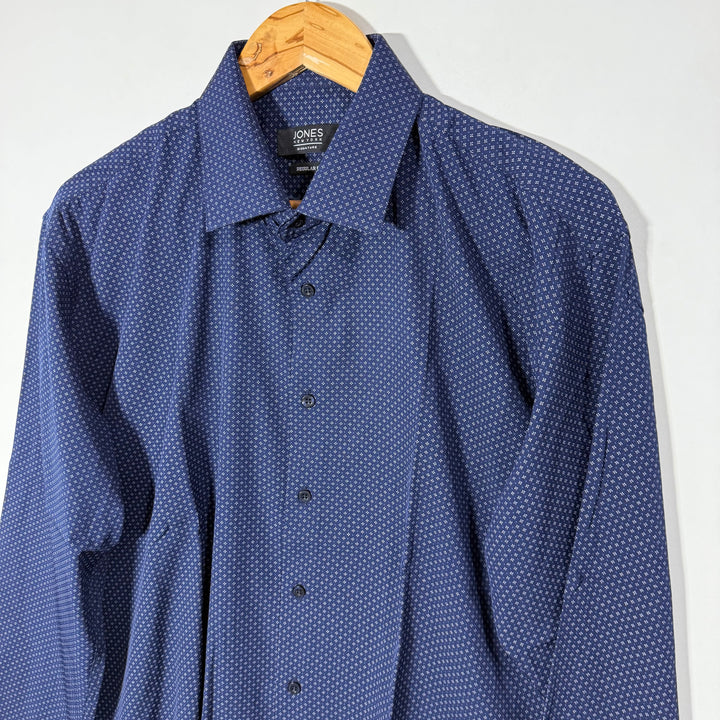 JONES REGULAR FIT PRINTED PERFORMANCE SHIRT WITH STRETCH