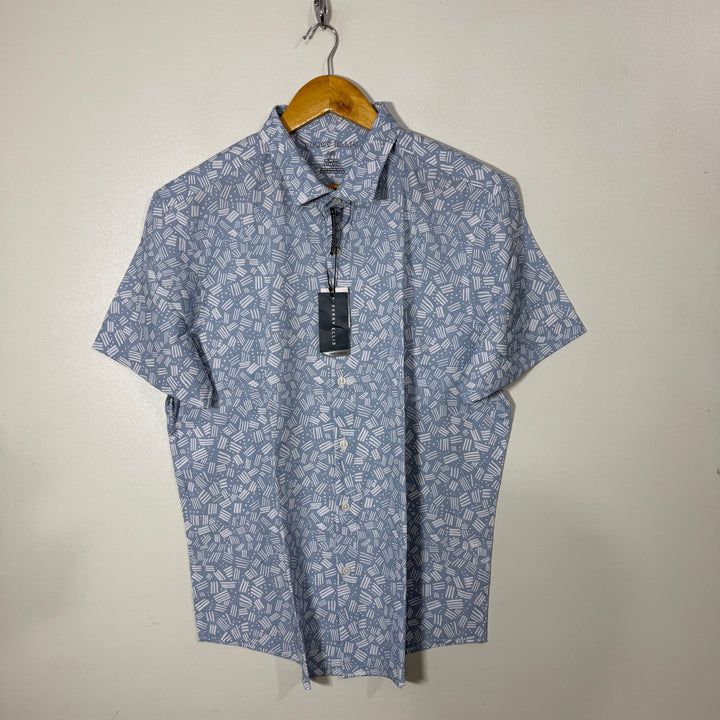 PERRY ELLIS SLIM FIT PERFORMANCE HALF SLEEVES SHIRT BRAND NEW WITH STRETCH