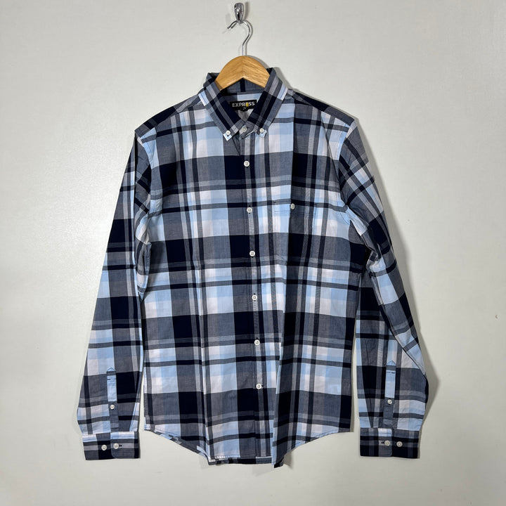 EXPRESS BUTTON DOWN CHECKERED SHIRT