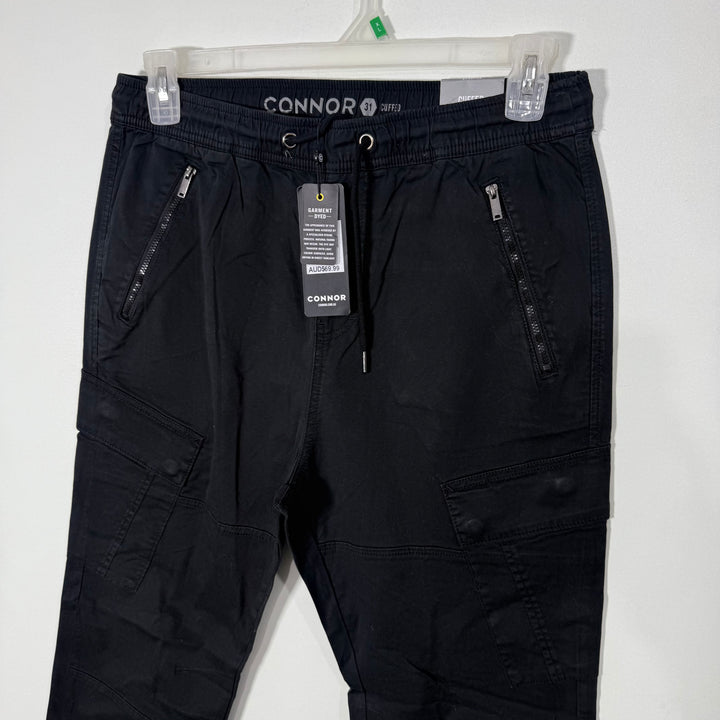 CONNOR CARGK COTTON JOGGER PANT BRAND NEW BLACK COLOUR WITH STRETCH