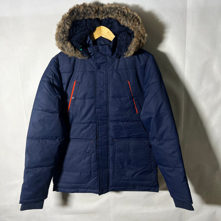 MEMBER MARK PARKA PUFFER JACKET WITH DETACHABLE HOOD