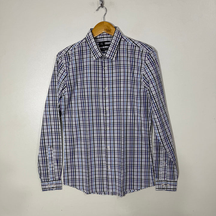 OAKRIDGE SLIM FIT COTTON CHECKERED SHIRT