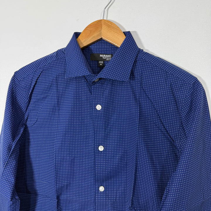 MURANO LIQUID LUXURY SLIM FIT SEMI FORMAL COTTON SHIRT