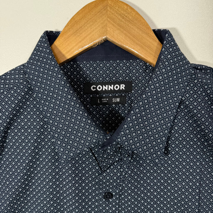CONNOR SLIM FIT COTTON SHIRT WITH STRETCH BLUE COLOUR