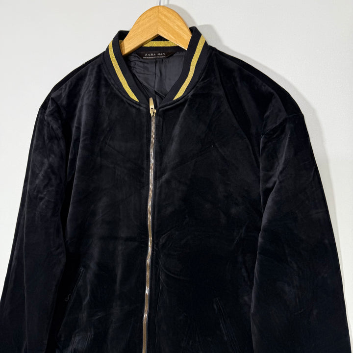 ZARA MAN BEN COLLAR WALVET  BOMBER  JACKET