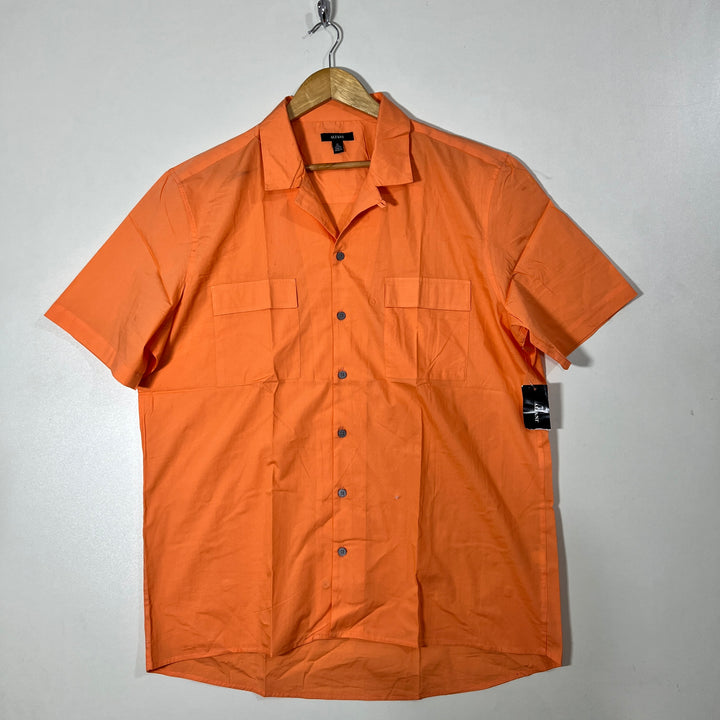 ALFANI SAFARI COLLAR HALF SLEEVES COTTON SHIRT BRAND NEW WITH STRETCH