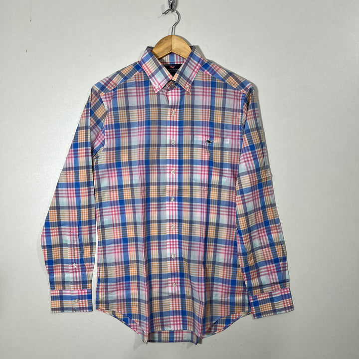 VINEYARD VINES BUTTON DOWN CHECKERED CASUAL COTTON SHIRT