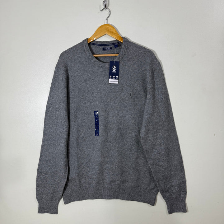 IZOD NATURAL STRETCH MACHINE WASHABLE SOFT TOUCH COTTON SWEATER BRAND NEW