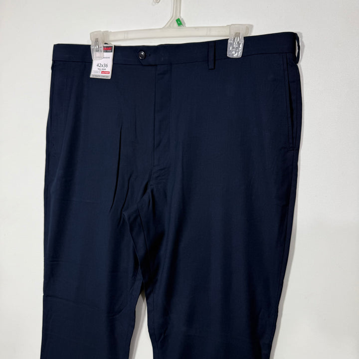 ROUNDTREE & YORKE TRAVEL SMART DRESS PANT BRAND NEW BLUE COLOUR