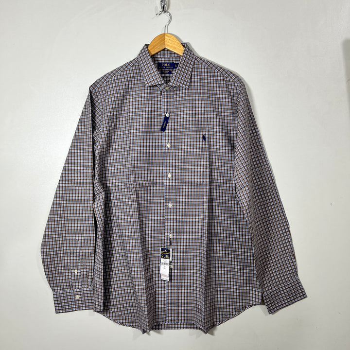 RALPH LAUREN POLO CHECKERED SHIRT BRAND NEW WITH STRETCH