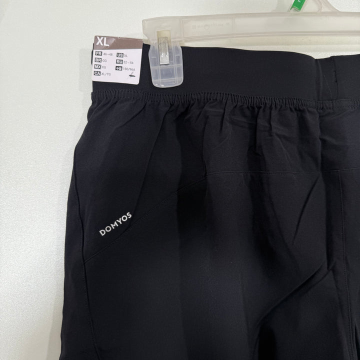 DECATHLON HYBRID SHORT BRAND NEW BLACK COLOUR WITH SIDE ZIP POCKETS