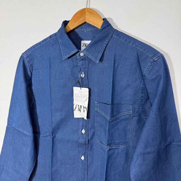 ZARA RELAXED FIT DENIM SHIRT BRAND NEW