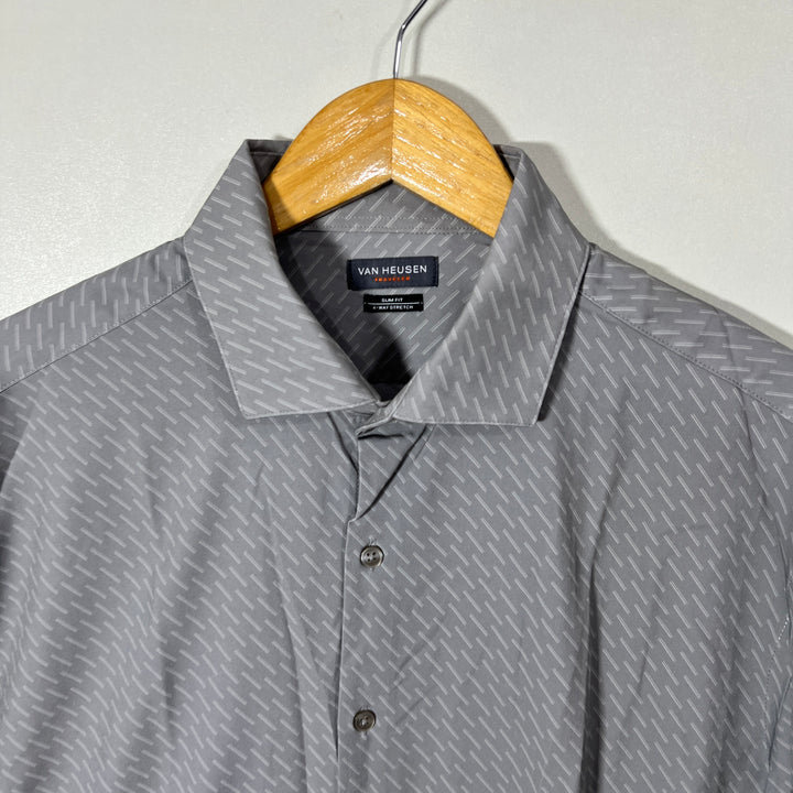 VAN HEUSEN SLIM FIT NON IRON PERFORMANCE SHIRT WITH STRETCH