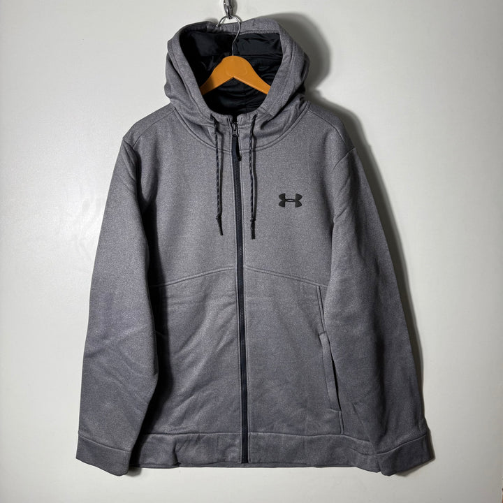 UNDER ARMOUR COLDGEAR SPORT JACKET INNER FLEECE WITH HOOD GREY COLOUR