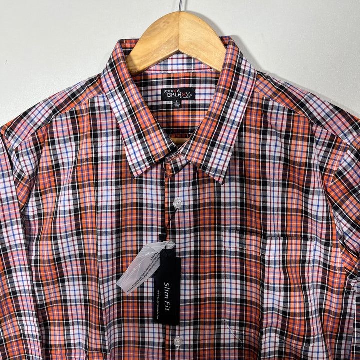GALAXY CHECKERED CASUAL COTTON SHIRT BRAND NEW