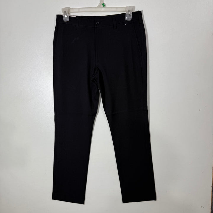 SAVANE FLAT FRONT STRETCH FABRIC MACHINE WASHABLE PREMIUM FLEX WAISTBAND DRESS PANT BRAND NEW BLACK COLOUR