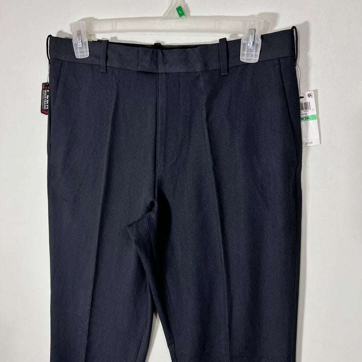 VAN HEUSEN FLEX STRAIGHT FIT DRESS PANT BRAND NEW WITH NATURAL STRETCH CHARCOAL GREY