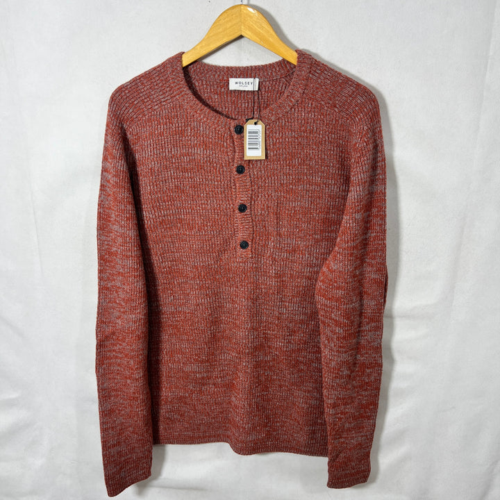 WOLSEY HANLEY COLLAR WOOL SWEATER