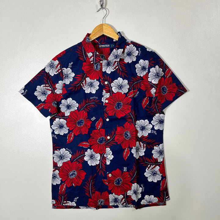 NAUTICA SAFARI COLLAR HALF SLEEVES COTTON SHIRT