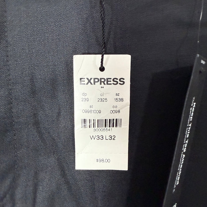 EXPRESS SLIM FIT DRESS PANT BRAND NEW BLACK COLOUR WITHOUT STRETCH
