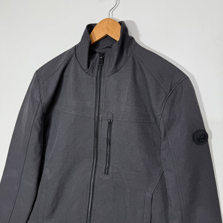 MICHAEL KORS SOFT SHELL WINDBREAKER JACKET INNER FLEECE GREY COLOUR