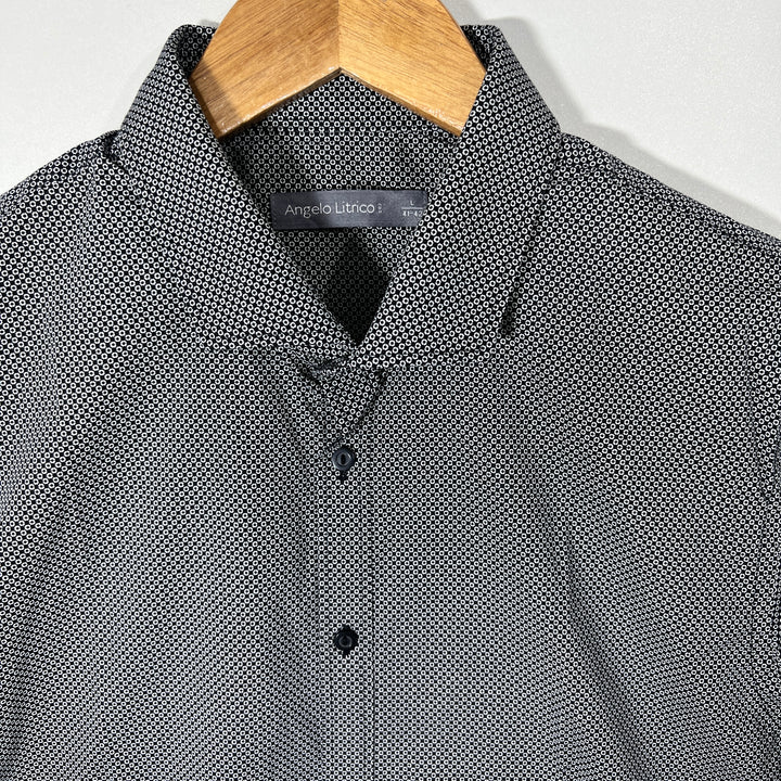 ANGELO LITRICO SEMI FORMAL COTTON SHIRT