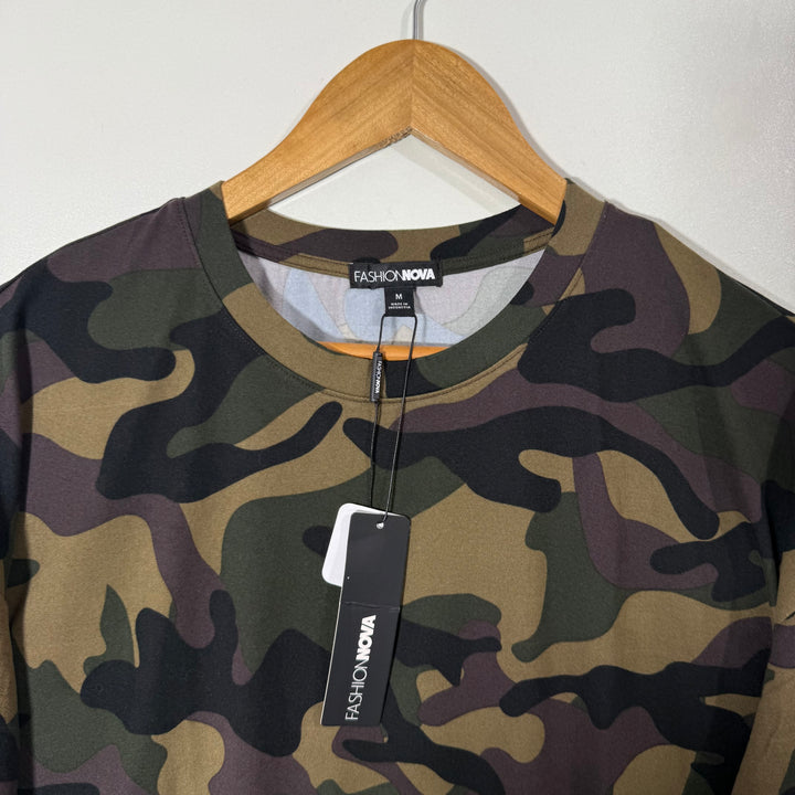 FASHION NOVA MEN CAMOUFLAGE WARM TSHIRT BRAND NEW