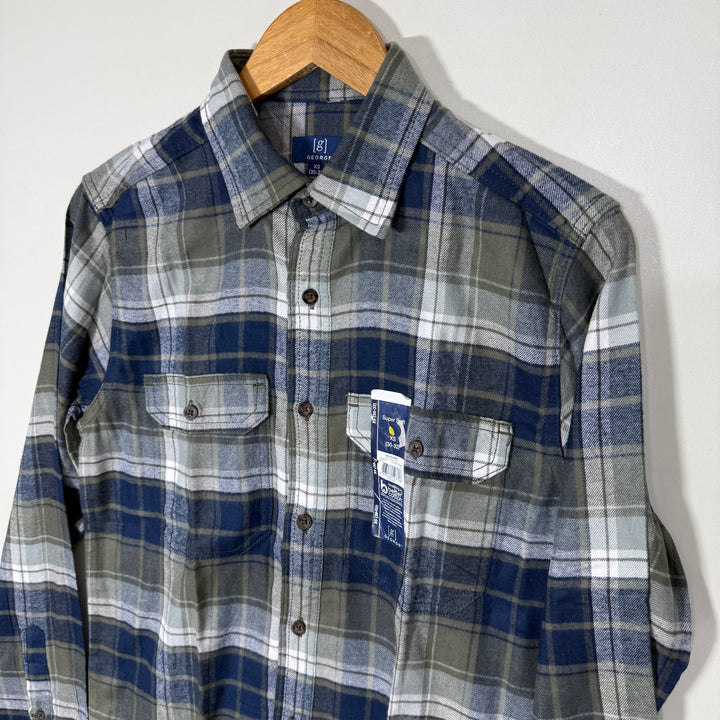 GEORGE SUPERSOFT DOUBLE POCKETS FLANNEL SHIRT BRAND NEW