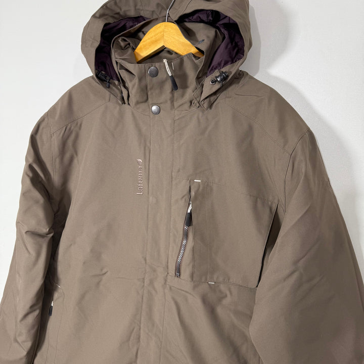 LAFUMA JACKET WITH DETACHABLE HOOD BROWN COLOUR