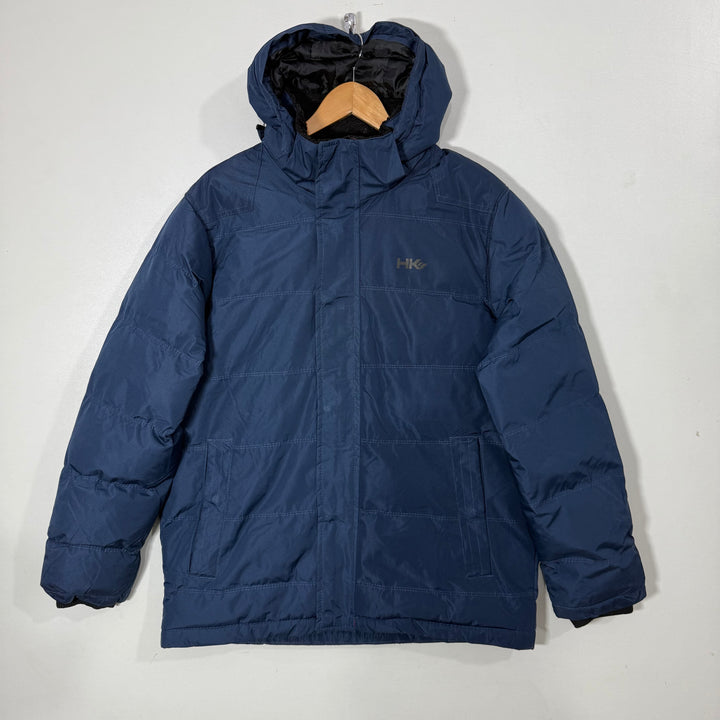 HAWK &CO PUFFER JACKET BLUE COLOUR WITH DETACHABLE HOOD