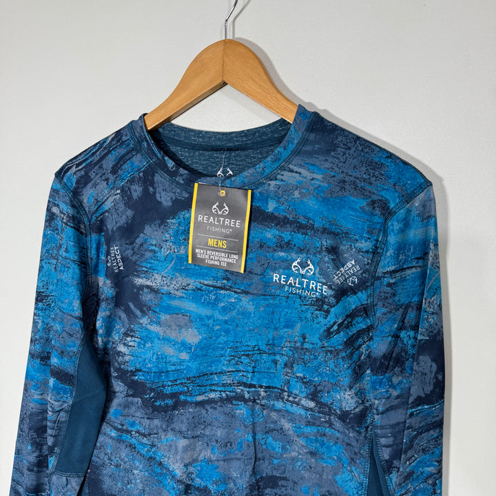 REALTREE FISHING PRINTED LONG SLEEVES SPORT TSHIRT BRAND NEW