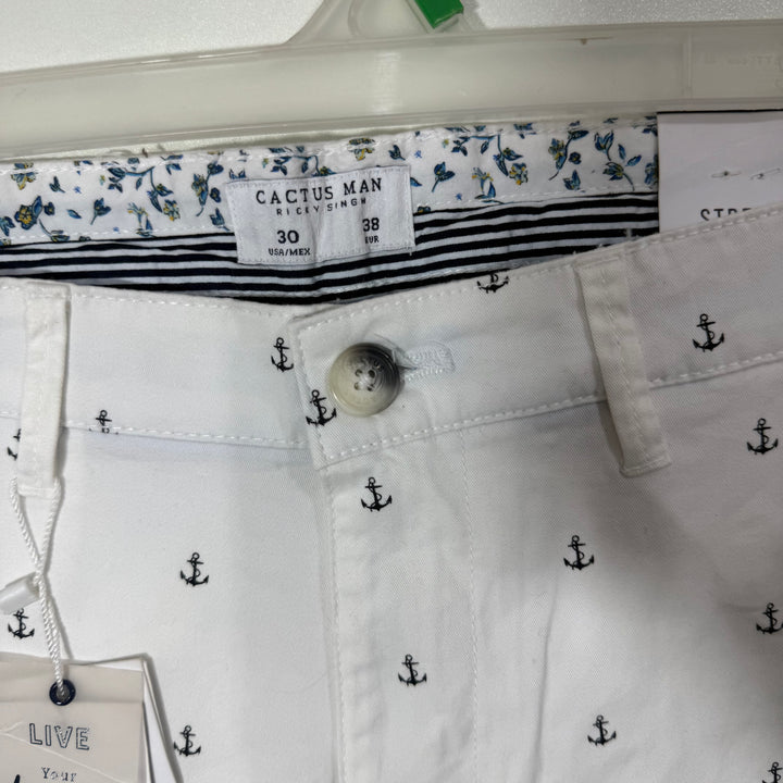 CACTUS MAN PRINTED COTTON CHINO SHORT BRAND NEW