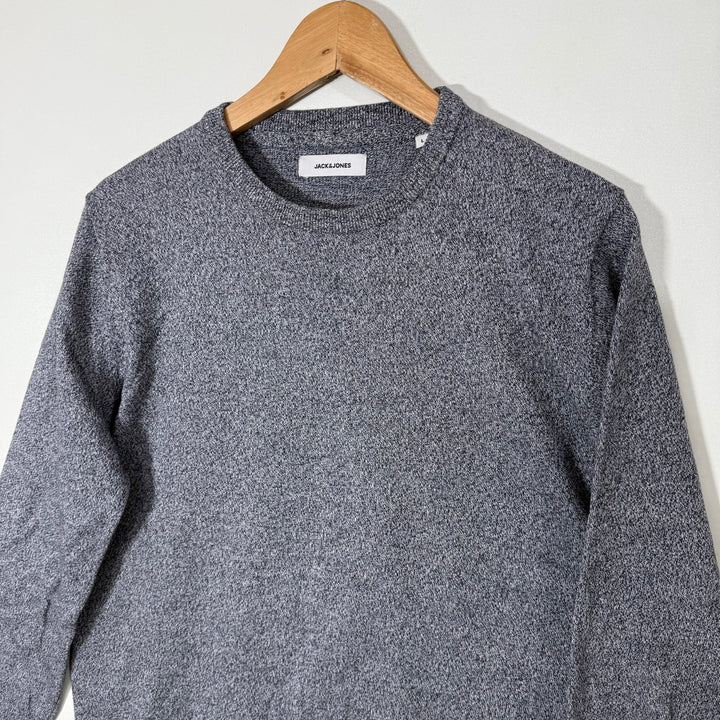 JACK & JONES COTTON SWEATER GREY COLOUR
