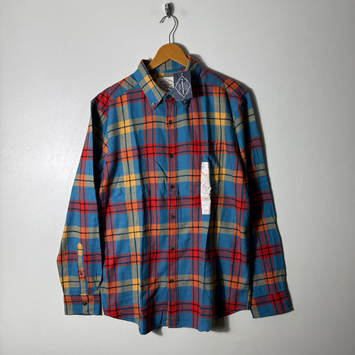 ST JHONS BAY BUTTON DOWN SUPER SOFT FLANNEL COTTON CHECKERED SHIRT BRAND NEW