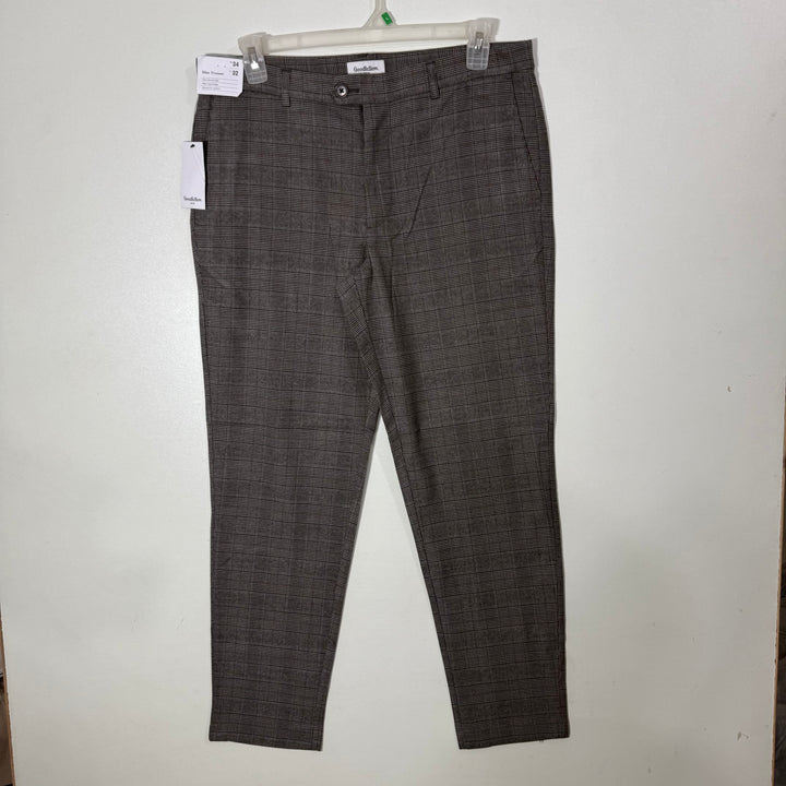 GOOD FELLOW & CO SLIM FIT CHECKERED PANT BRAND NEW WITH STRETCH