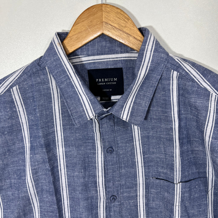 COTTON ON HALF SLEEVES LINEN SHIRT