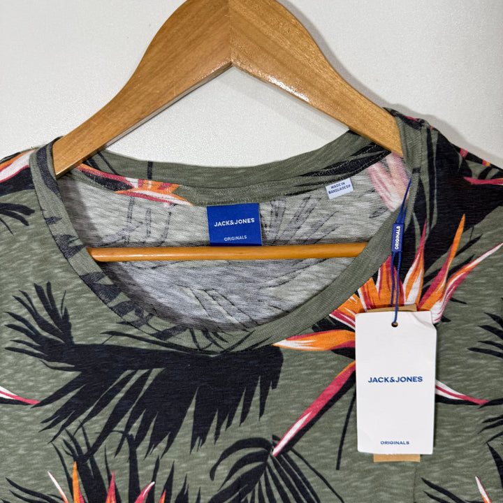 JACK & JONES PRINTED COTTON TSHIRT BRAND NEW