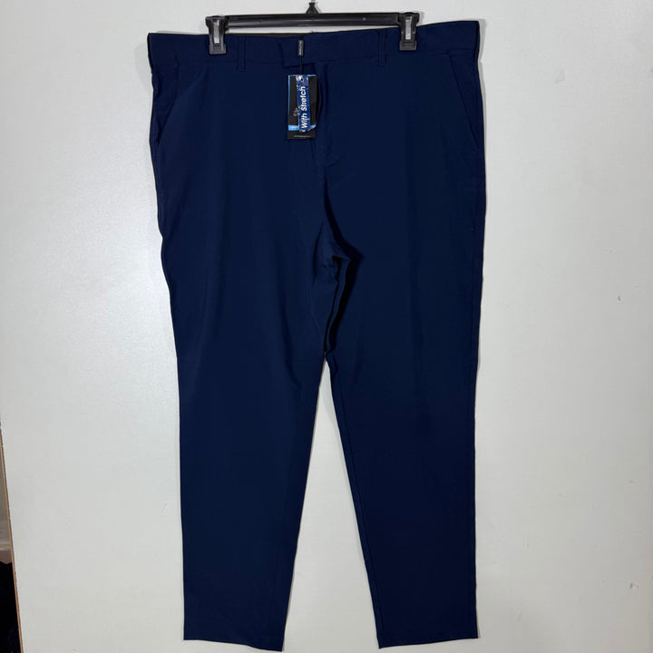 ISLAND GREEN SLIM FIT PERFORMANCE PANT WITH STRETCH BLUE COLOUR