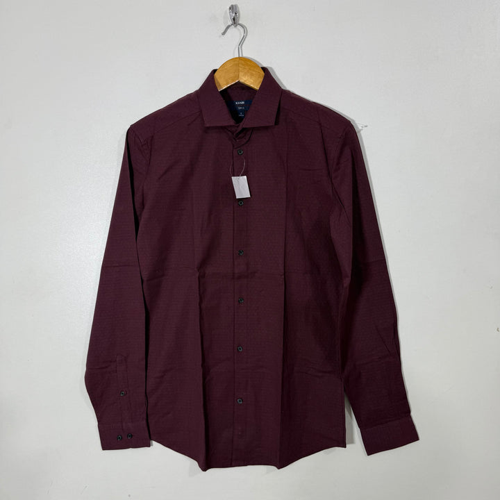 KIABI SLIM FIT TEXTURED FORMAL SHIRT BRAND NEW WITH STRETCH