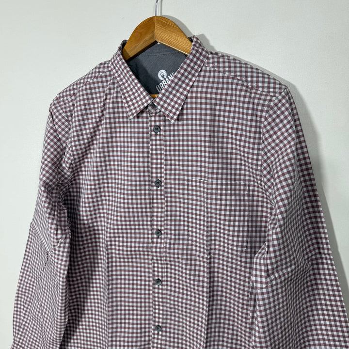 URBAN COLLECTION CHECKERED POLYESTER COTTON CHECKERED SHIRT BRAND NEW