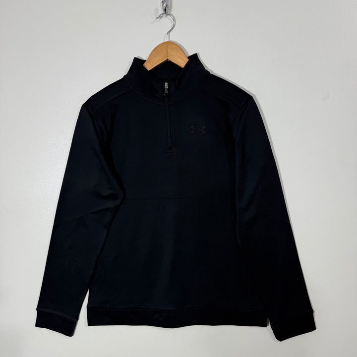 UNDER ARMOUR HALF ZIP SPORT PULLOVER INNER FLEECE BLACK COLOUR