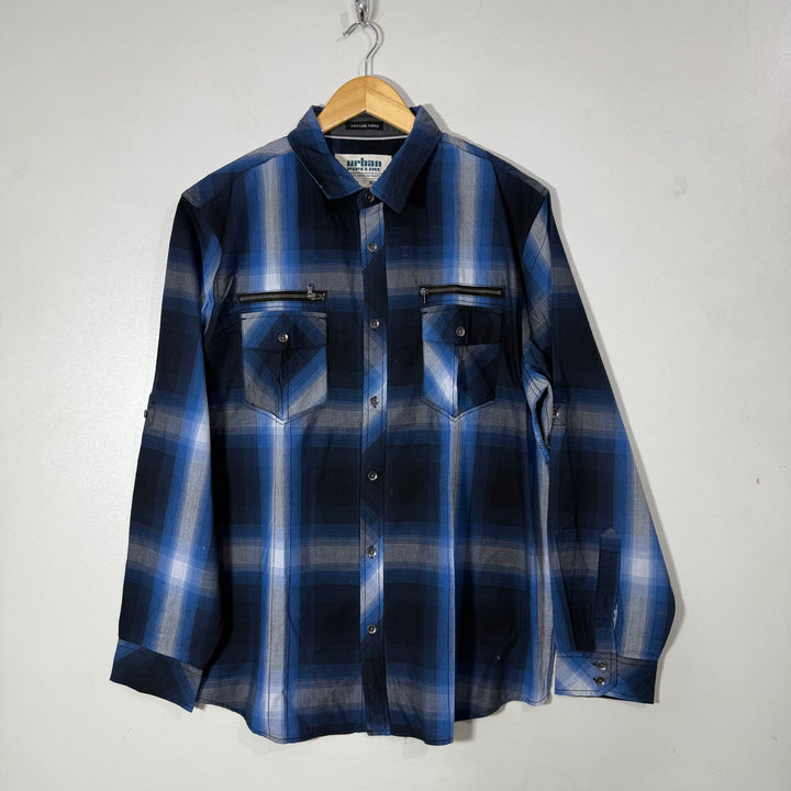URBAN PIPELINE EASY CARE CASUAL COTTON SHIRT