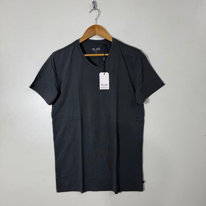 BLAQ V NECK COTTON TSHIRT BRAND NEW