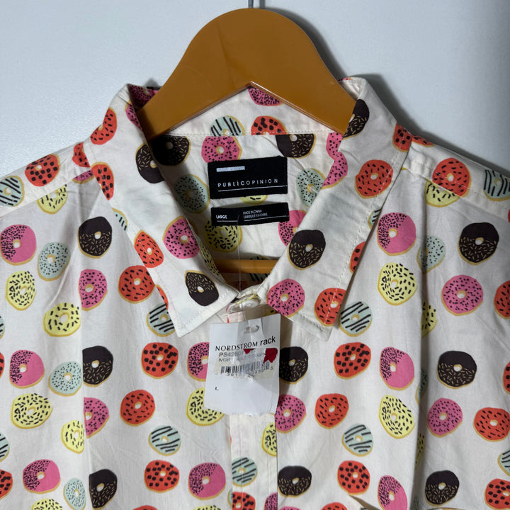 PUBLIC OPINION HALF SLEEVES COTTON SHIRT
