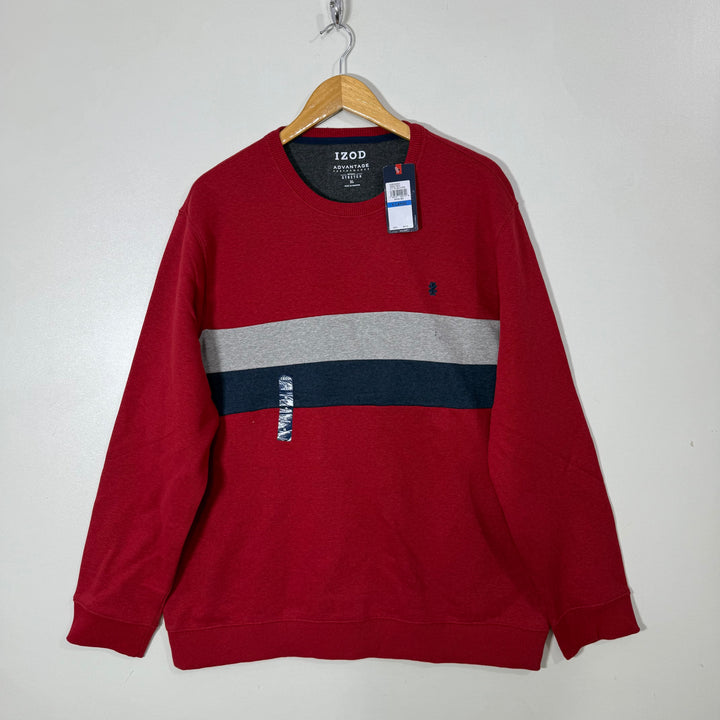 IZOD SWEATSHIRT BRAND NEW INNNER FLEECE WITH NATURAL STRETCH