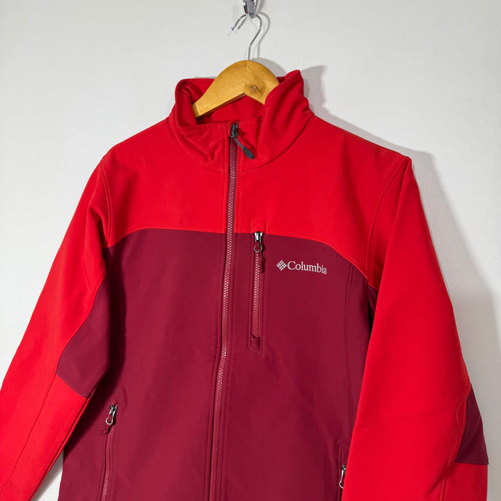 COLUMBIA SOFT SHELL WINDBREAKER JACKET INNER FLEECE